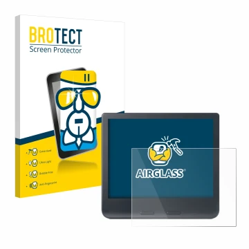 Vorderseite einer Produktverpackung mit dem Markenlogo BROTECT. Daneben ist das Gerät Kobo Libra Colour 2024 mit dem zugehörig