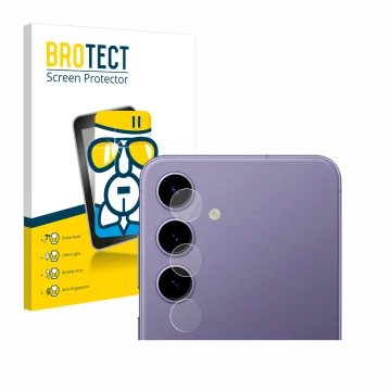 Vorderseite einer Produktverpackung mit dem Markenlogo BROTECT. Daneben ist das Gerät Samsung Galaxy S24 Enterprise Edition (N