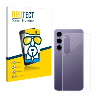 Vorderseite einer Produktverpackung mit dem Markenlogo BROTECT. Daneben ist das Gerät Samsung Galaxy S24 Enterprise Edition (R