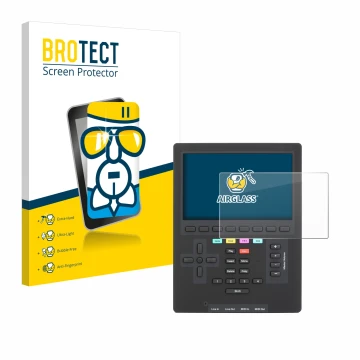 Vorderseite einer Produktverpackung mit dem Markenlogo BROTECT. Daneben ist das Gerät Polyend Tracker Mini mit dem zugehörigen