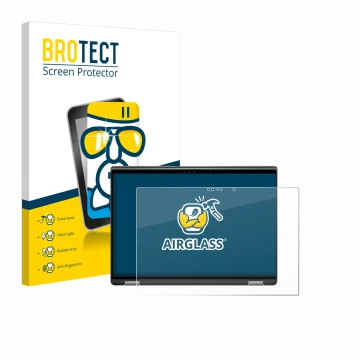 Vorderseite einer Produktverpackung mit dem Markenlogo BROTECT. Daneben ist das Gerät Dell Latitude 7440 2-in-1 mit dem zugehö