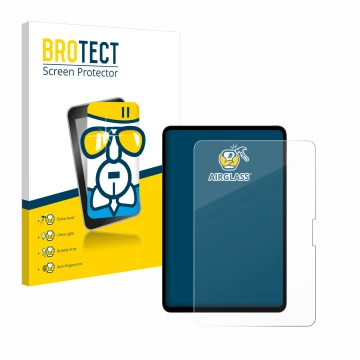 Vorderseite einer Produktverpackung mit dem Markenlogo BROTECT. Daneben ist das Gerät Apple iPad Pro 13