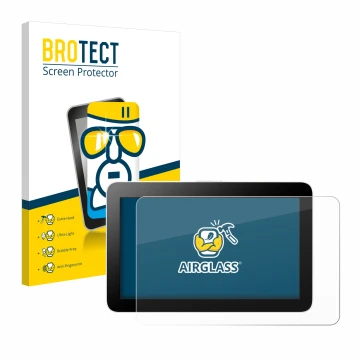 Vorderseite einer Produktverpackung mit dem Markenlogo BROTECT. Daneben ist das Gerät Wacom One 12 mit dem zugehörigen Display