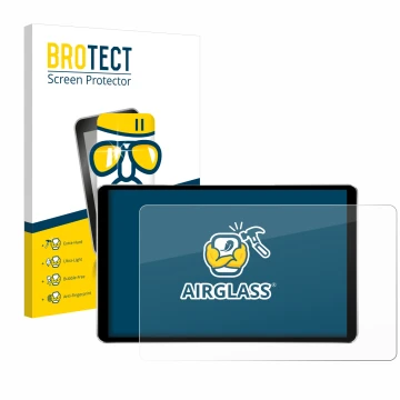 Vorderseite einer Produktverpackung mit dem Markenlogo BROTECT. Daneben ist das Gerät Joying Car Radio 8