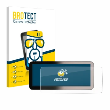 Vorderseite einer Produktverpackung mit dem Markenlogo BROTECT. Daneben ist das Gerät Erisin ES46GC50-TDE 12,3