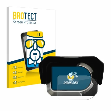 Vorderseite einer Produktverpackung mit dem Markenlogo BROTECT. Daneben ist das Gerät Kymco CV3 mit dem zugehörigen Displaysch