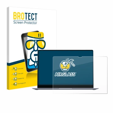 Vorderseite einer Produktverpackung mit dem Markenlogo BROTECT. Daneben ist das Gerät Samsung Galaxy Book4 Edge 16