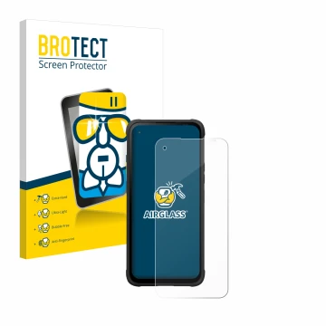 Vorderseite einer Produktverpackung mit dem Markenlogo BROTECT. Daneben ist das Gerät Hammer Blade V mit dem zugehörigen Displ