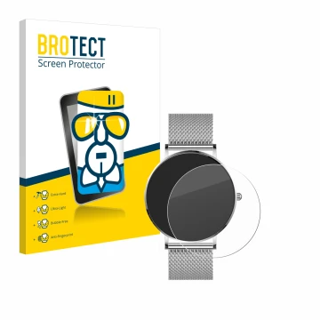 Vorderseite einer Produktverpackung mit dem Markenlogo BROTECT. Daneben ist das Gerät Watcho Ultra Pro mit dem zugehörigen Dis
