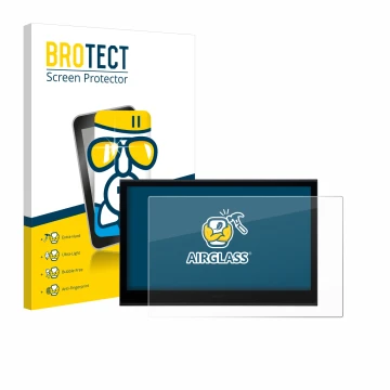 Vorderseite einer Produktverpackung mit dem Markenlogo BROTECT. Daneben ist das Gerät Wacom Movink 13 mit dem zugehörigen Disp