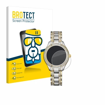 Vorderseite einer Produktverpackung mit dem Markenlogo BROTECT. Daneben ist das Gerät Citizen Eco Drive FE1234-50L mit dem zug