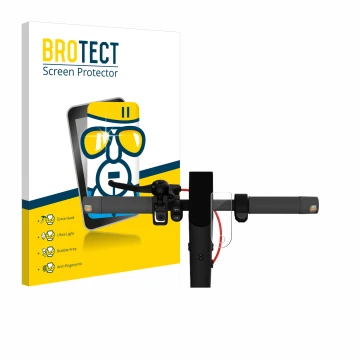Vorderseite einer Produktverpackung mit dem Markenlogo BROTECT. Daneben ist das Gerät Xiaomi Mi 4 Lite E-Scooter (2. Gen.) mit