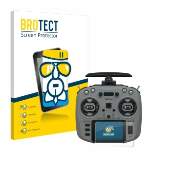 Vorderseite einer Produktverpackung mit dem Markenlogo BROTECT. Daneben ist das Gerät Jumper T15 mit dem zugehörigen Displaysc