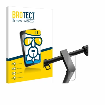 Vorderseite einer Produktverpackung mit dem Markenlogo BROTECT. Daneben ist das Gerät Navee S65 mit dem zugehörigen Displaysch