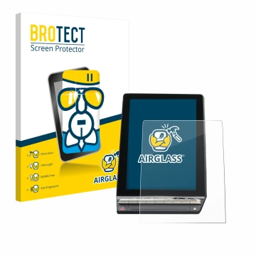 Vorderseite einer Produktverpackung mit dem Markenlogo BROTECT. Daneben ist das Gerät Renault Capture 2024 10,4