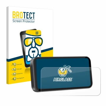 Vorderseite einer Produktverpackung mit dem Markenlogo BROTECT. Daneben ist das Gerät Carpuride W603D 6.3
