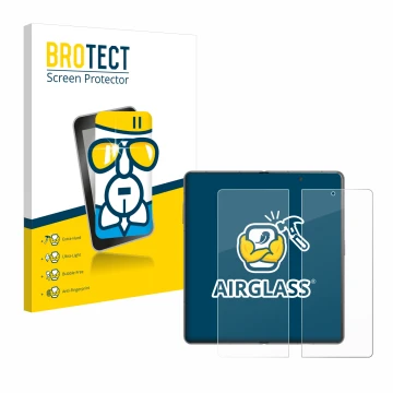 Vorderseite einer Produktverpackung mit dem Markenlogo BROTECT. Daneben ist das Gerät Honor Magic V3 (inneres Display) mit dem