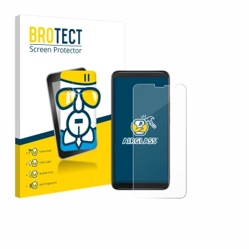 Vorderseite einer Produktverpackung mit dem Markenlogo BROTECT. Daneben ist das Gerät TCL 403 mit dem zugehörigen Displayschut