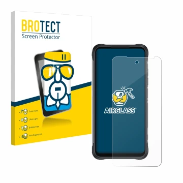 Vorderseite einer Produktverpackung mit dem Markenlogo BROTECT. Daneben ist das Gerät GlobeXplorer GPX Pro 4 mit dem zugehörig