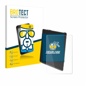 Vorderseite einer Produktverpackung mit dem Markenlogo BROTECT. Daneben ist das Gerät Yestel T15 mit dem zugehörigen Displaysc