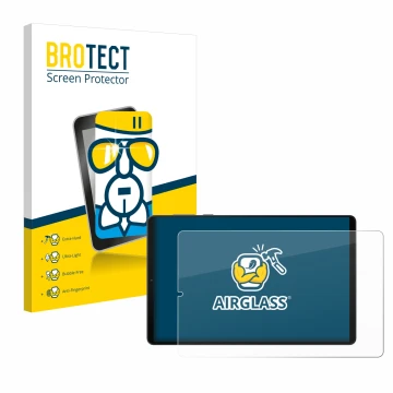 Vorderseite einer Produktverpackung mit dem Markenlogo BROTECT. Daneben ist das Gerät Lenovo Legion Y700 (2024) mit dem zugehö