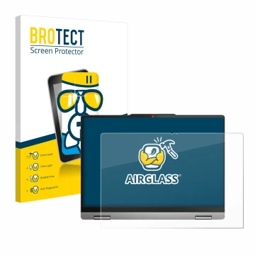 Vorderseite einer Produktverpackung mit dem Markenlogo BROTECT. Daneben ist das Gerät Lenovo IdeaPad 5x 2-in-1 Gen 9 14