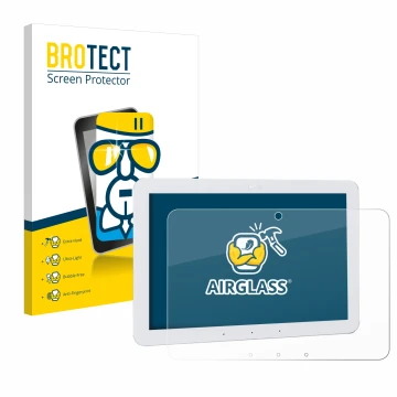 Vorderseite einer Produktverpackung mit dem Markenlogo BROTECT. Daneben ist das Gerät Amazon Echo Hub 8