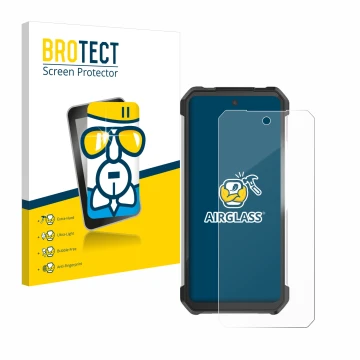 Vorderseite einer Produktverpackung mit dem Markenlogo BROTECT. Daneben ist das Gerät 8849 Tank 3 Pro mit dem zugehörigen Disp