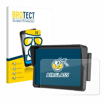Vorderseite einer Produktverpackung mit dem Markenlogo BROTECT. Daneben ist das Gerät Carpuride W702B Pro 7