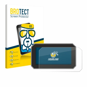 Vorderseite einer Produktverpackung mit dem Markenlogo BROTECT. Daneben ist das Gerät Suzuki V-Strom 800DE 2024 mit dem zugehö