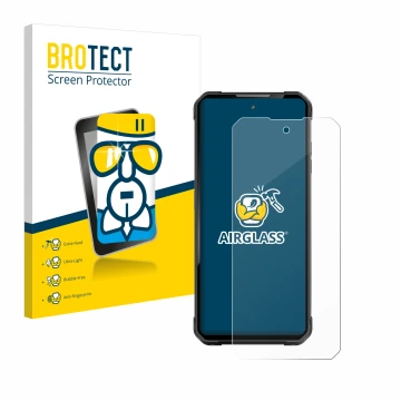 Vorderseite einer Produktverpackung mit dem Markenlogo BROTECT. Daneben ist das Gerät iiiF150 Air 1 Ultra Plus mit dem zugehör