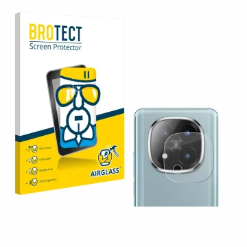 Vorderseite einer Produktverpackung mit dem Markenlogo BROTECT. Daneben ist das Gerät Xiaomi Redmi Note 14 Pro Plus (NUR Kamer