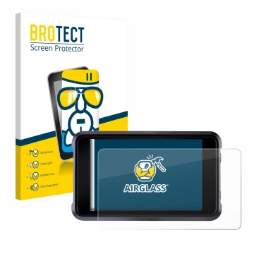 Vorderseite einer Produktverpackung mit dem Markenlogo BROTECT. Daneben ist das Gerät Atomos Shogun Classic mit dem zugehörige