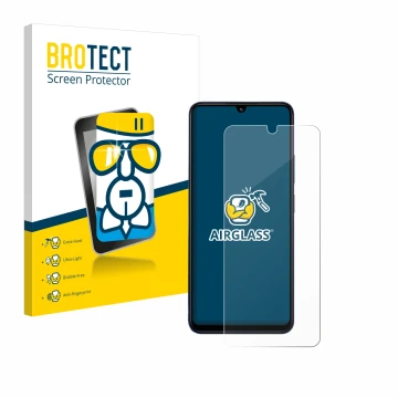 Vorderseite einer Produktverpackung mit dem Markenlogo BROTECT. Daneben ist das Gerät Xiaomi Redmi 14C 5G mit dem zugehörigen 