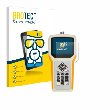 Vorderseite einer Produktverpackung mit dem Markenlogo BROTECT. Daneben ist das Gerät RigExpert AA-55 Zoom mit dem zugehörigen