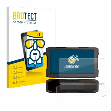 Vorderseite einer Produktverpackung mit dem Markenlogo BROTECT. Daneben ist das Gerät Honda CRF1100L 2024 Tachoanzeige mit dem