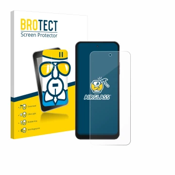 Vorderseite einer Produktverpackung mit dem Markenlogo BROTECT. Daneben ist das Gerät Hotwav Note 13 Max mit dem zugehörigen D