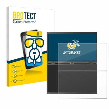 Vorderseite einer Produktverpackung mit dem Markenlogo BROTECT. Daneben ist das Gerät Uperfect UStation Delta Max 18.5