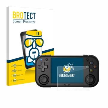 Vorderseite einer Produktverpackung mit dem Markenlogo BROTECT. Daneben ist das Gerät Magicx Mini Zero 28 mit dem zugehörigen 