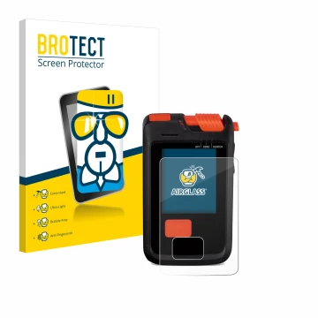 Vorderseite einer Produktverpackung mit dem Markenlogo BROTECT. Daneben ist das Gerät Mammut Barryvox S2 mit dem zugehörigen D