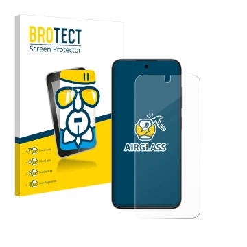 Vorderseite einer Produktverpackung mit dem Markenlogo BROTECT. Daneben ist das Gerät ZTE Blade V70 Vita mit dem zugehörigen D