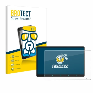 Vorderseite einer Produktverpackung mit dem Markenlogo BROTECT. Daneben ist das Gerät Joying Car Radio 11.6