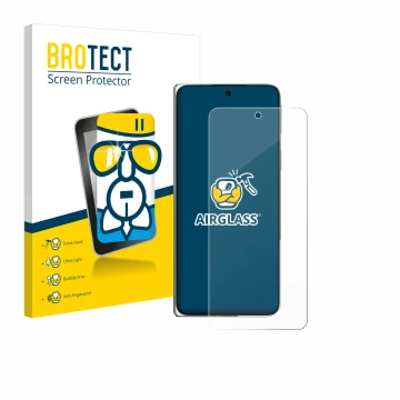 Vorderseite einer Produktverpackung mit dem Markenlogo BROTECT. Daneben ist das Gerät Oppo Find N5 mit dem zugehörigen Display