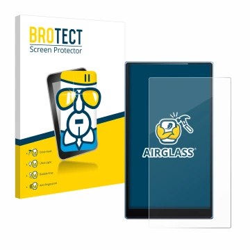 Vorderseite einer Produktverpackung mit dem Markenlogo BROTECT. Daneben ist das Gerät FiiO JM21 mit dem zugehörigen Displaysch