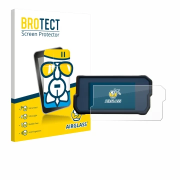 Vorderseite einer Produktverpackung mit dem Markenlogo BROTECT. Daneben ist das Gerät KTM 390 / 890 Adventure 2020+ mit dem zu