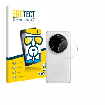 Vorderseite einer Produktverpackung mit dem Markenlogo BROTECT. Daneben ist das Gerät Xiaomi 15 Ultra (NUR Kameraschutz) mit d