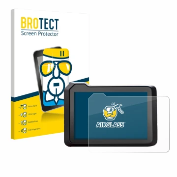 Vorderseite einer Produktverpackung mit dem Markenlogo BROTECT. Daneben ist das Gerät KTM 1390 Super Duke R 2025 5