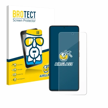 Vorderseite einer Produktverpackung mit dem Markenlogo BROTECT. Daneben ist das Gerät Xiaomi Poco F7 Ultra mit dem zugehörigen