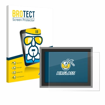 Vorderseite einer Produktverpackung mit dem Markenlogo BROTECT. Daneben ist das Gerät Megger MFT-X1 mit dem zugehörigen Displa