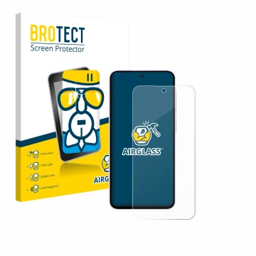 Vorderseite einer Produktverpackung mit dem Markenlogo BROTECT. Daneben ist das Gerät Samsung Galaxy A56 5G Enterprise Edition